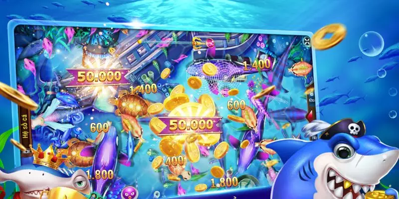 Bắn cá vàng là tựa game vô cùng thu hút tại Hi88