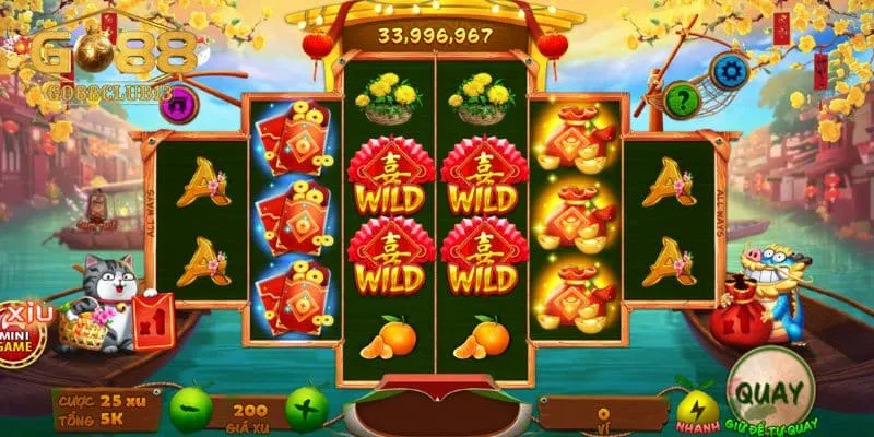 Quy tắc chơi slot Chợ Tết xưa tại Hi88