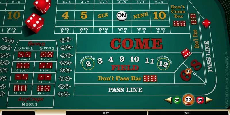 Khám phá quy tắc chơi Craps cơ bản