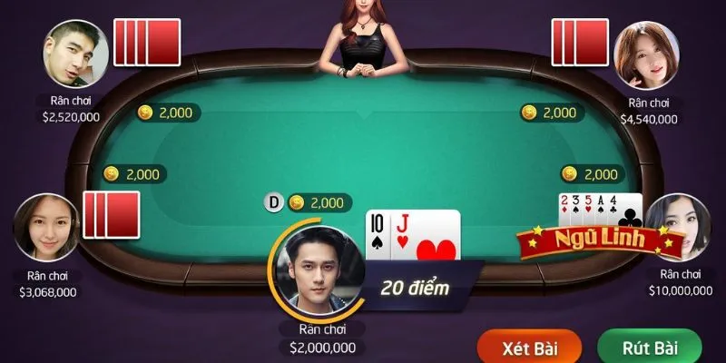 Các tính toán điểm số trong xì dách