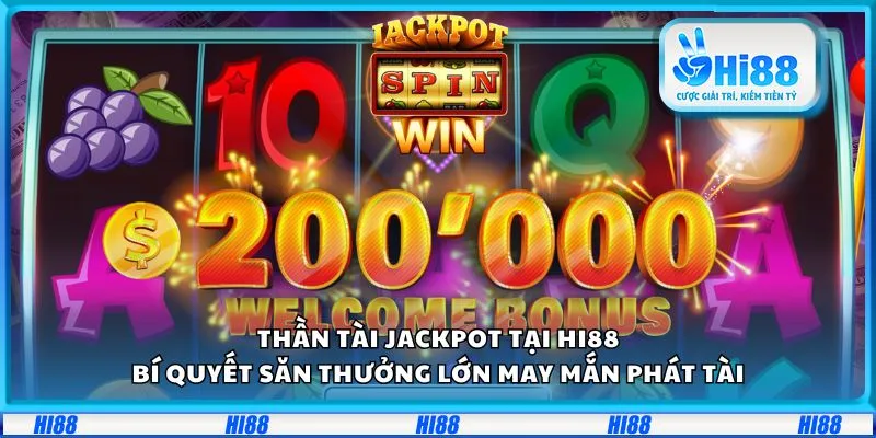Thần Tài Jackpot tại Hi88: Bí quyết săn thưởng lớn may mắn phát tài