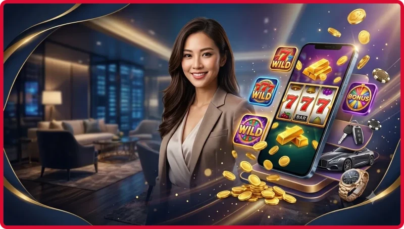 Sảnh game slot Hi88 với giao diện hiện đại và chuyên nghiệp