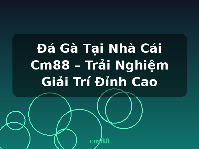 Đá Gà Tại Nhà Cái Cm88 – Trải Nghiệm Giải Trí Đỉnh Cao - cm88
