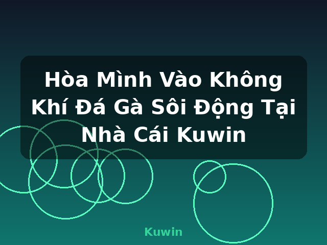 Hòa Mình Vào Không Khí Đá Gà Sôi Động Tại Nhà Cái Kuwin - Kuwin